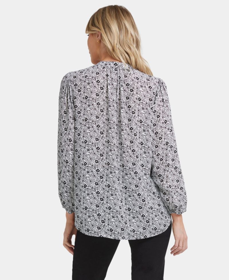 Women's Puff Sleeve Popover Top