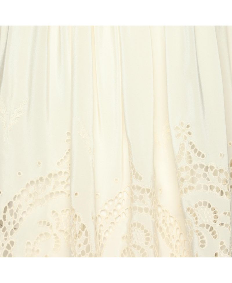 Women's Silk Broderie Anglaise Blouse
