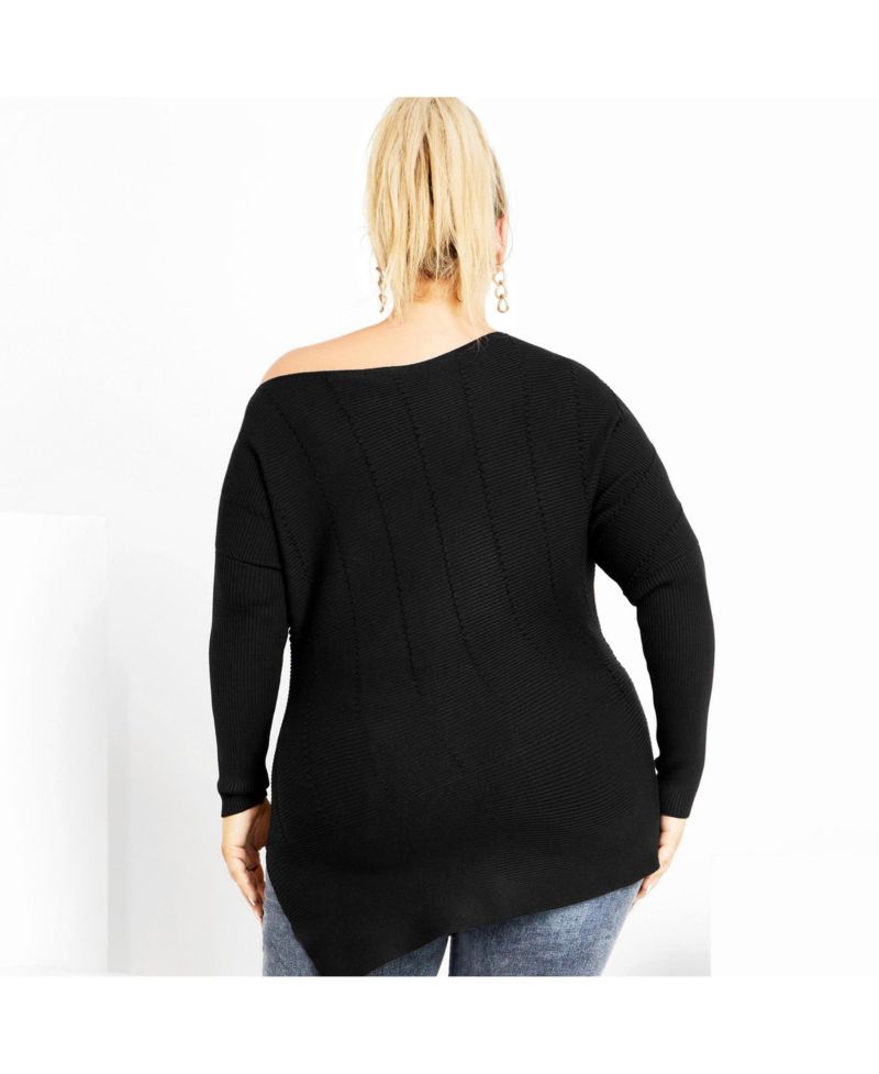 Plus Size Lean In Sweater