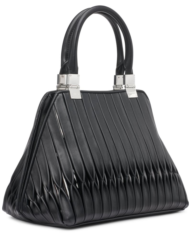 Granite Convertible Pleated Satchel