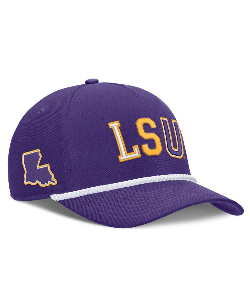 Men's and Women's Purple LSU Tigers 2026 Basketball Refresh 5-Panel Rope Rise Hat