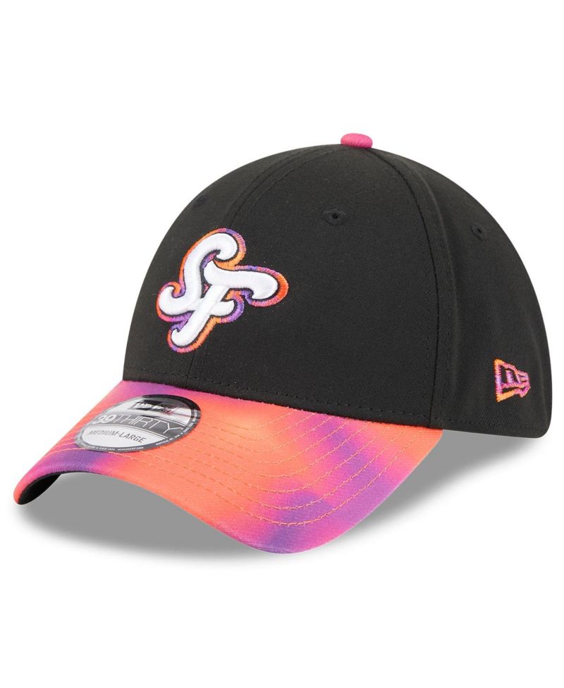 Men's Black/Orange San Francisco Giants 2025 City Connect 39THIRTY Flex Hat