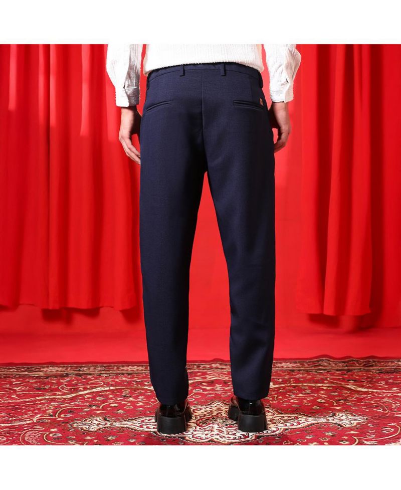 Men's Prussian Blue Tailored Trousers