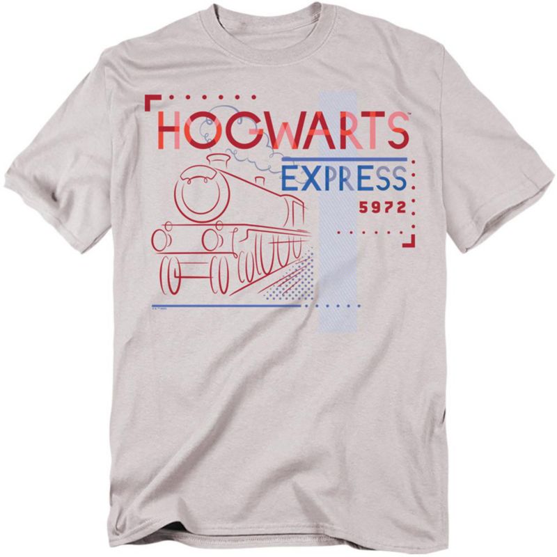 Men's Hogwarts Express Line Drawing T Shirt