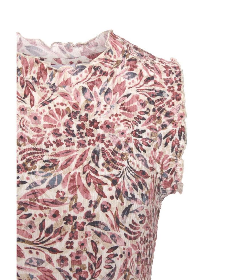 Women's Floral-Print High-Neck Crepe Dress