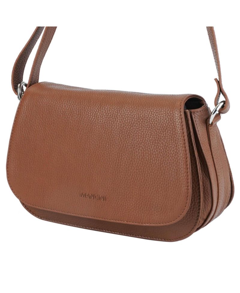 Pebbled Isabella Leather Crossbody Handbag
