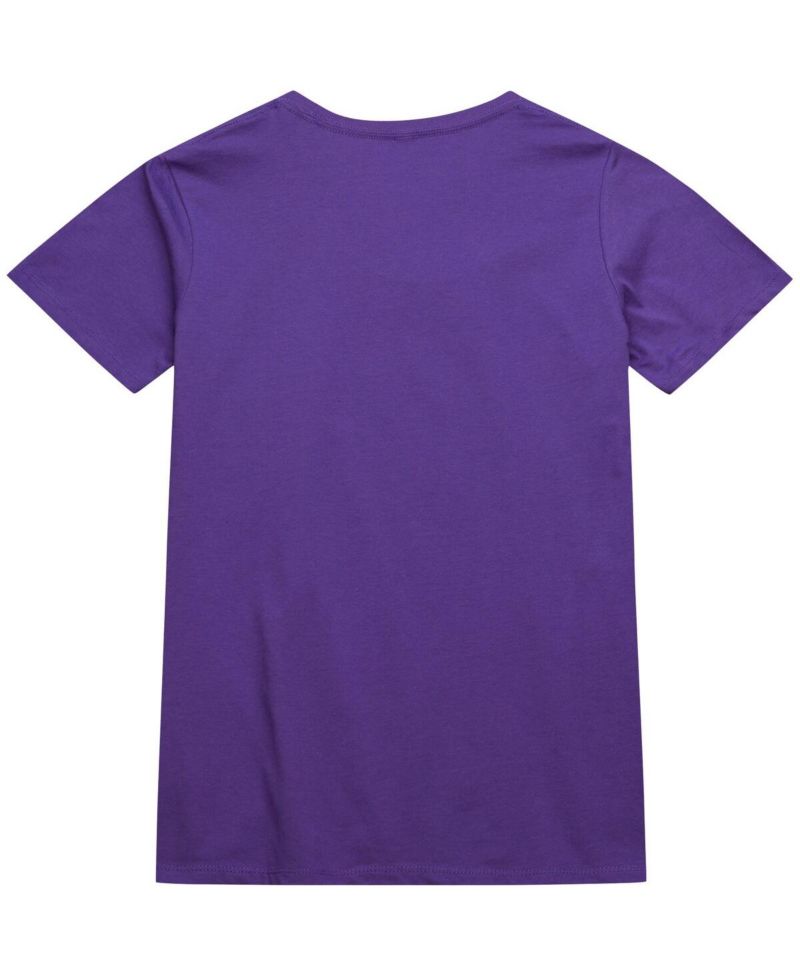 Men's and Women's Purple Toronto Raptors Hardwood Classics MVP Throwback Logo T-shirt