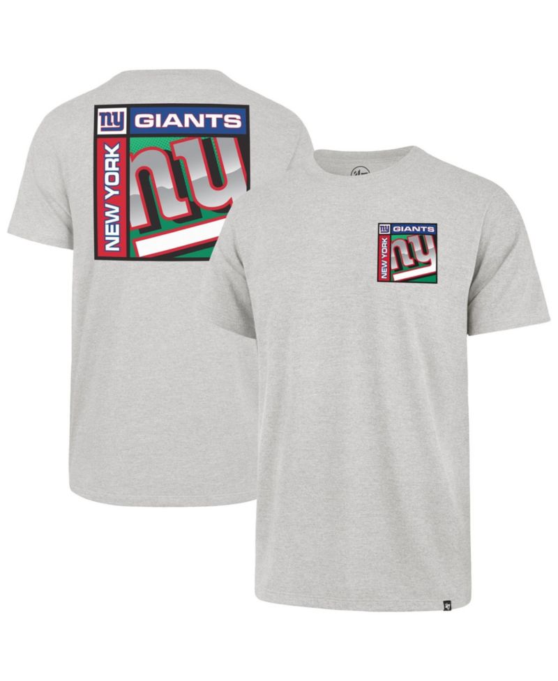 47 Brand Men's Gray New York Giants Chrome Plate Franklin T-Shirt