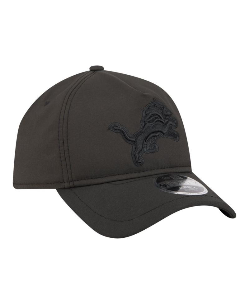 Men's Black Detroit Lions Apex 9FORTY Adjustable Hat