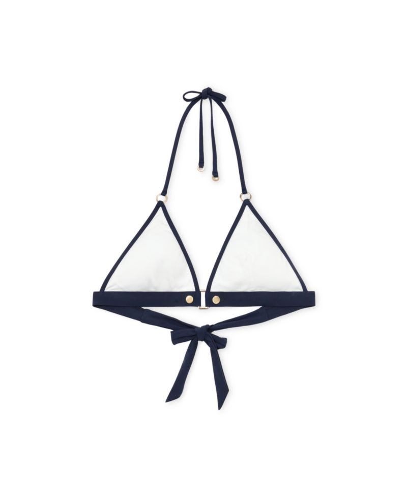 Women's Saskia Contrast Halterneck Triangle Bikini Top