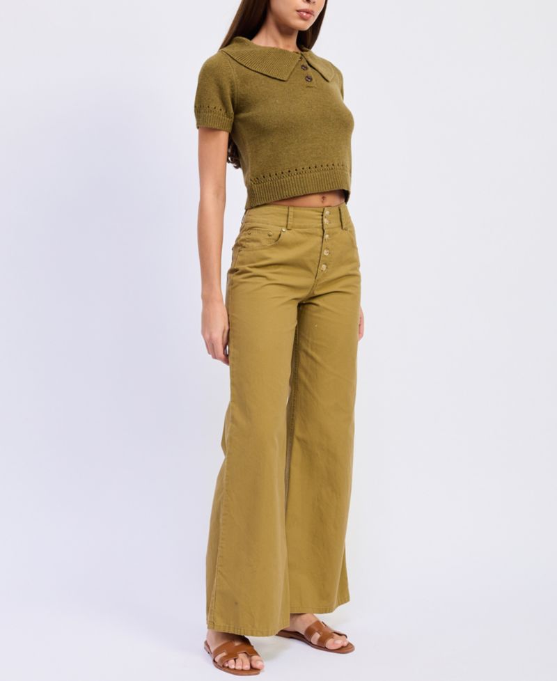 Women's Elin Short-Sleeve Polo Sweater