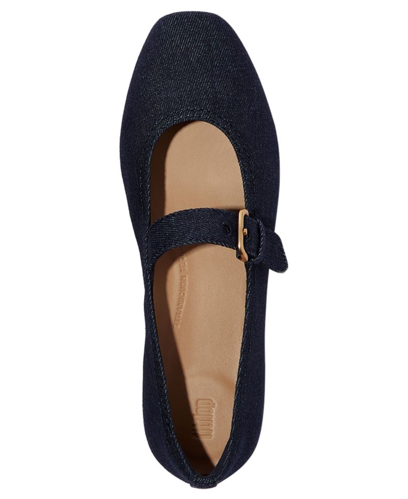 Women's Delicato Denim Mary Jane Flats