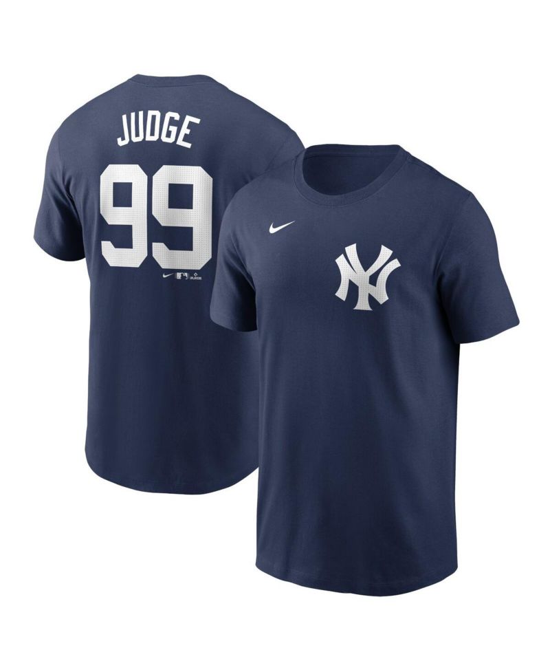 Nike Men's Aaron Judge Navy New York Yankees Fuse Name & Number T-Shirt