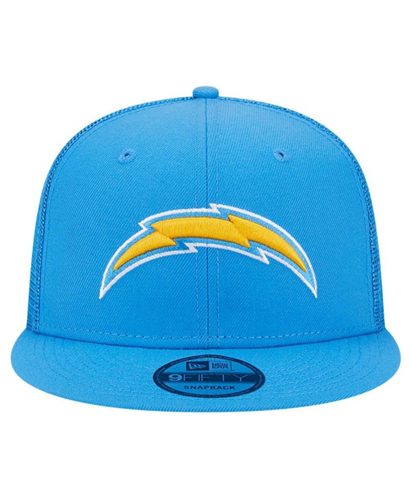 Men's Powder Blue Los Angeles Chargers Main Trucker 9FIFTY Snapback Hat