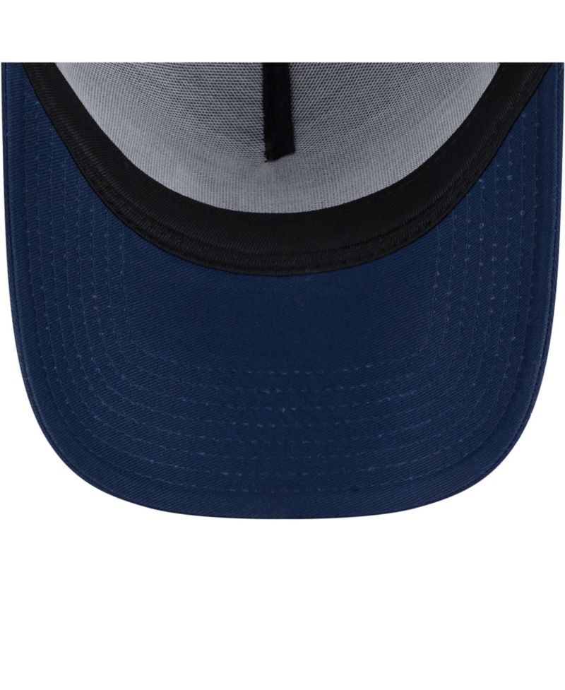 Men's Navy Dallas Cowboys Main A-Frame Trucker 9FORTY Adjustable Hat