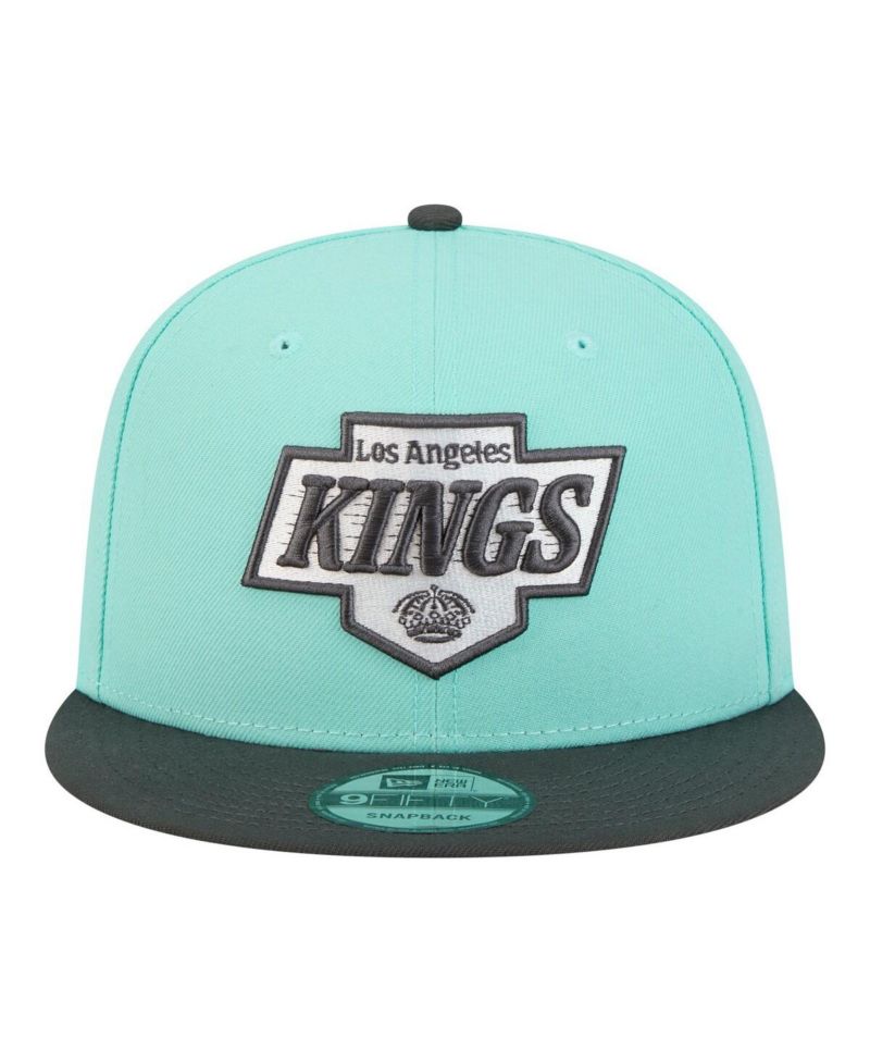 Men's Turquoise/Charcoal Los Angeles Kings Two-Tone Color Pack 9FIFTY Snapback Hat