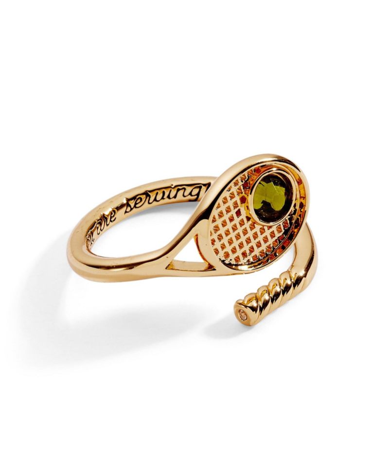 Tennis Racket 'You Are Serving' Wrap Ring