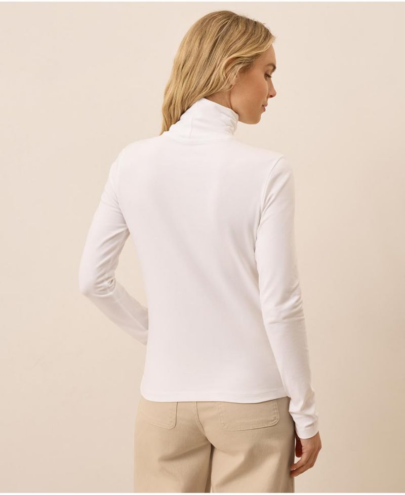 Women's Luxe Stretch Jersey Slim Turtleneck