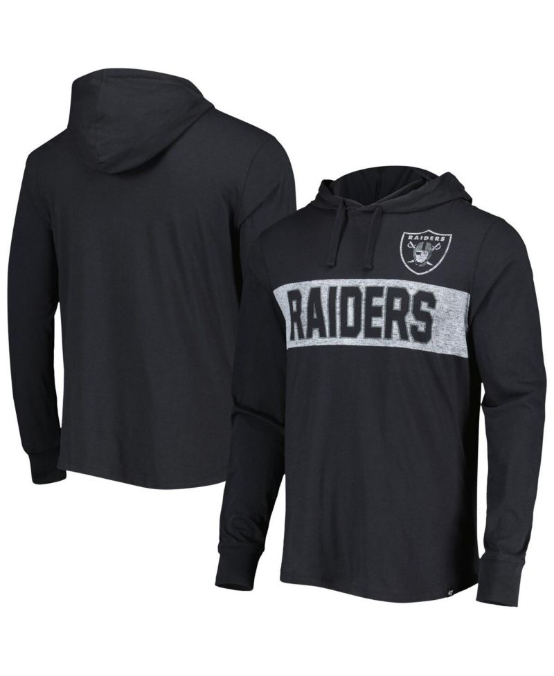 Men's Black Las Vegas Raiders Field Franklin Pullover Hoodie
