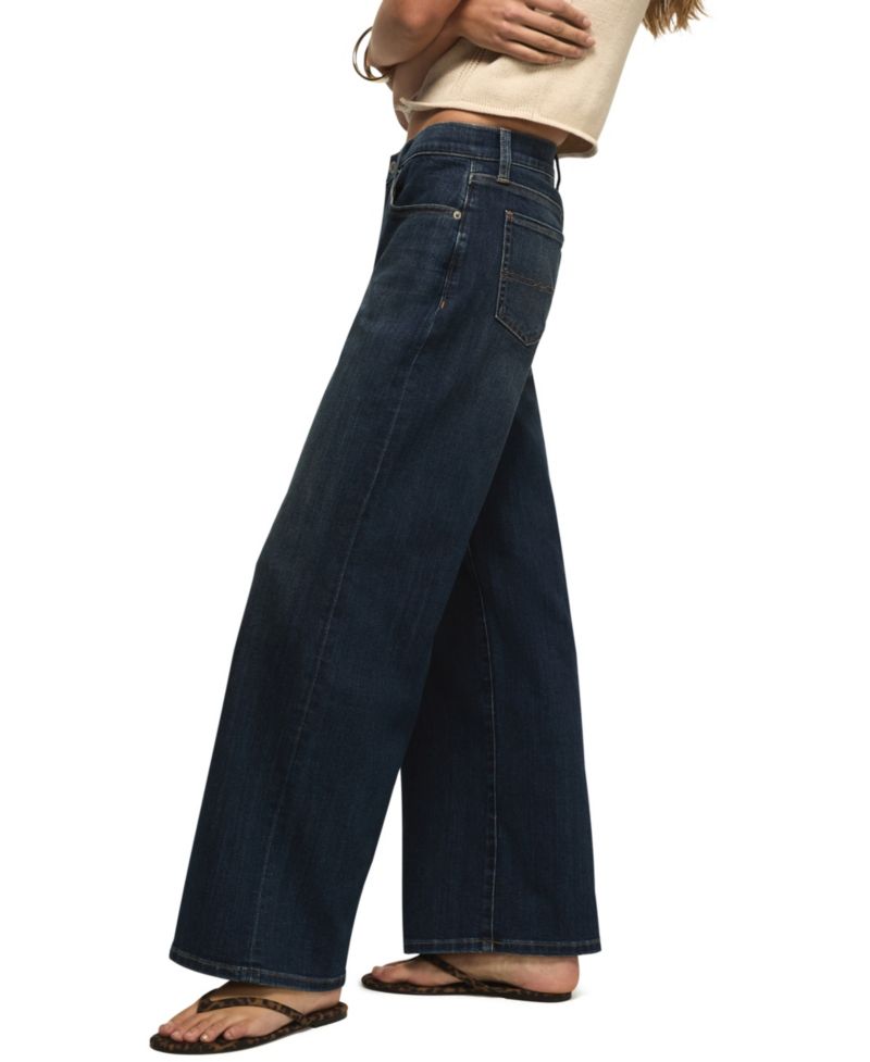 Women's Sweet Mid-Rise Wide-Leg Jeans