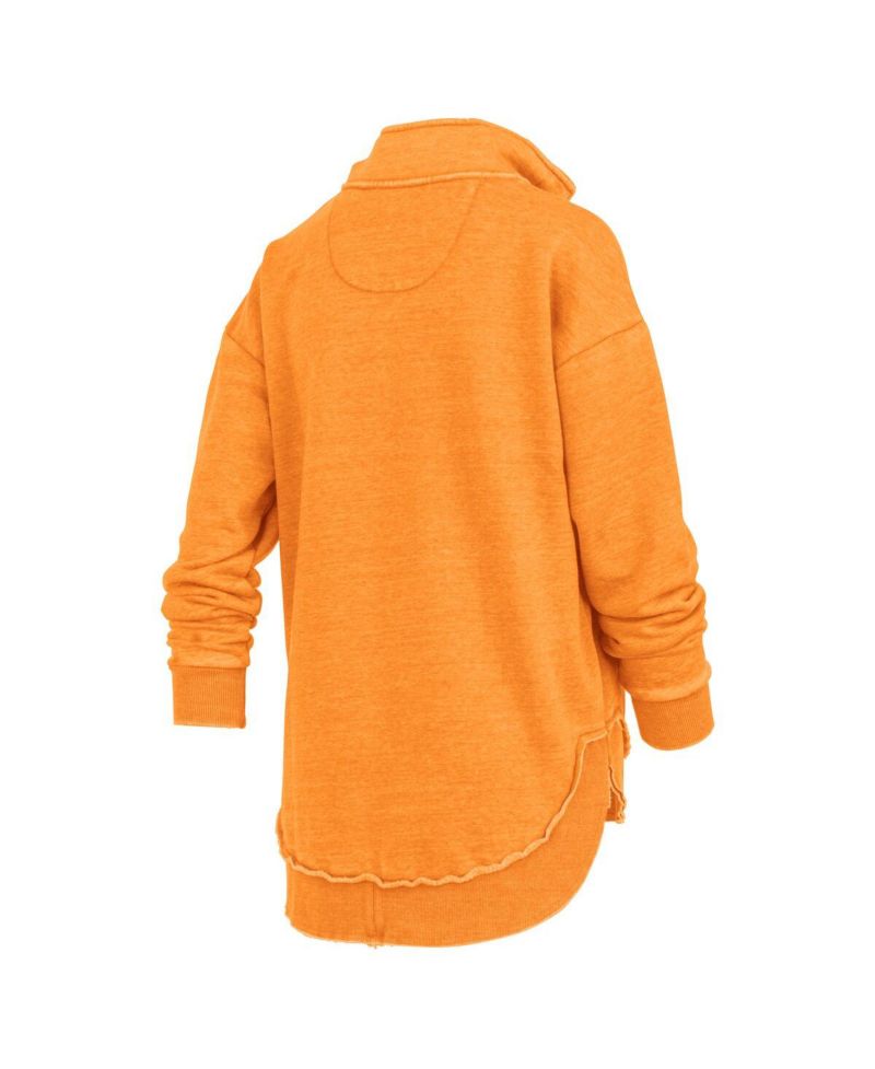 Women's Tennessee Orange Tennessee Volunteers Northfork Sojourn Poncho Quarter-Zip Sweatshirt