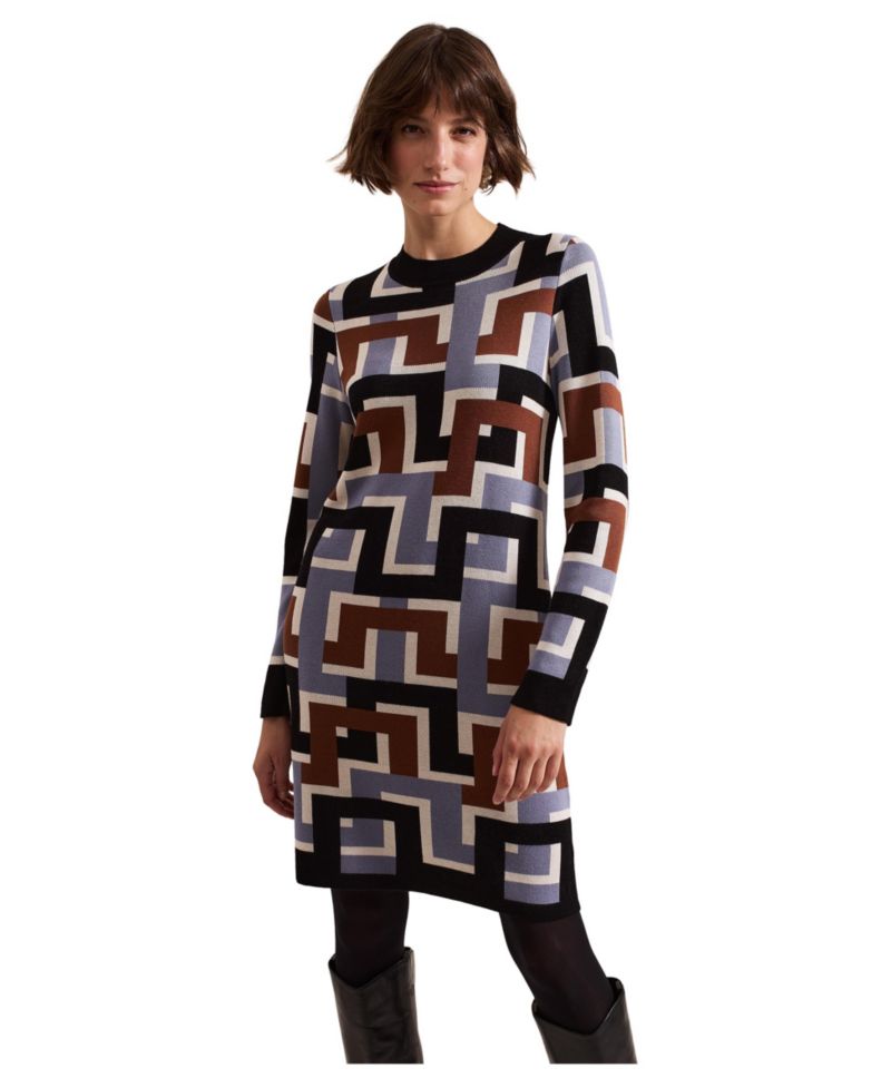 Women's Brianna Crew Neck Knitted Dress