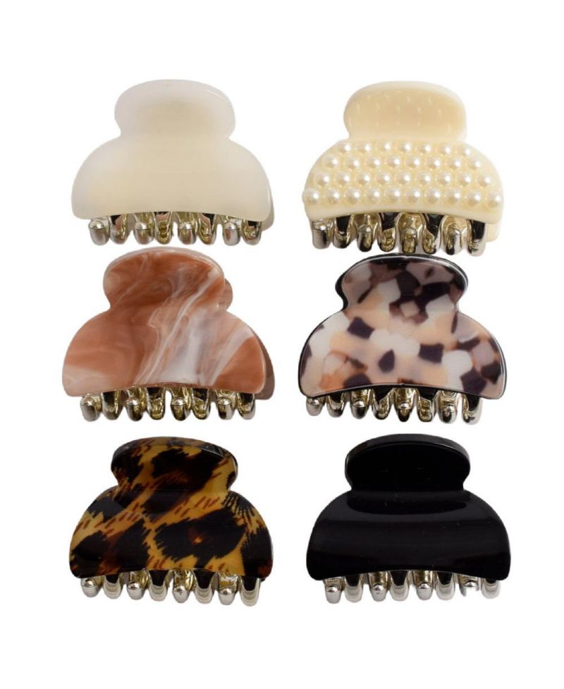 Women's Claw Clip Set of 6 - Fall Retro