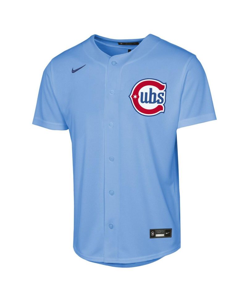 Big Boys and Girls Light Blue Chicago Cubs Alternate Replica Jersey