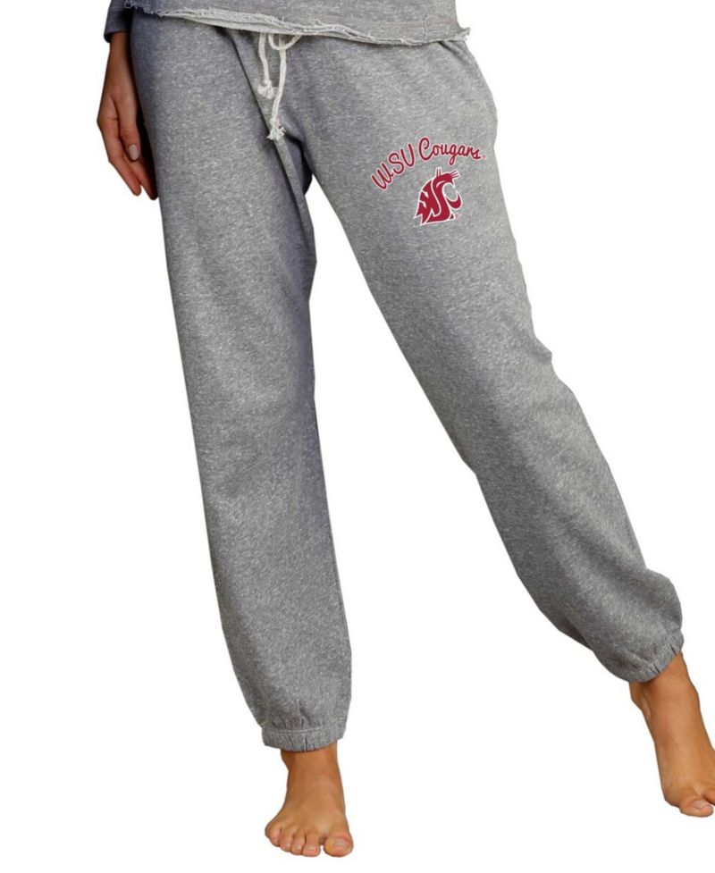 Women's Gray Washington State Cougars Mainstream Knit Jogger Pants
