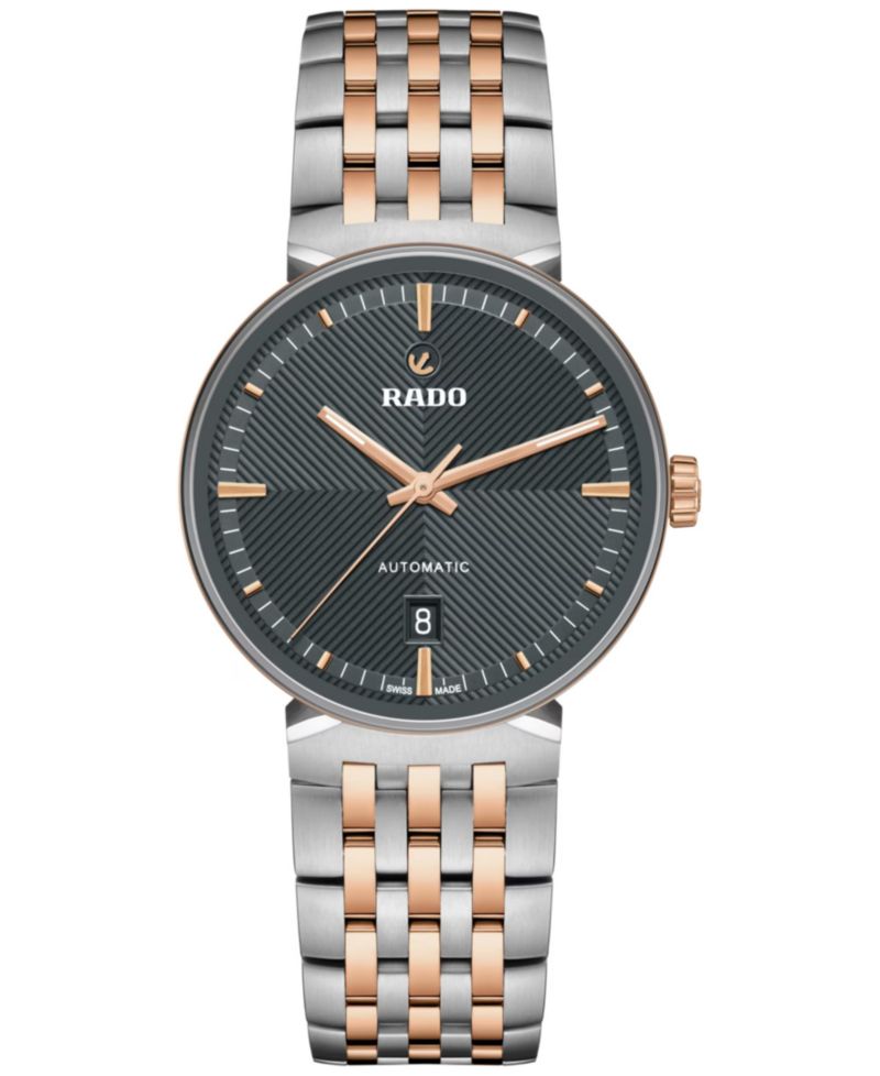 Unisex Swiss Automatic Florence Two-Tone Stainless Steel Bracelet Watch 39mm