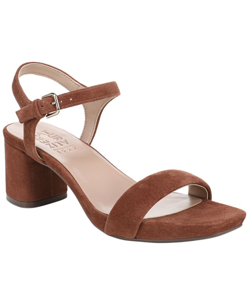 Women's Izzy Ankle Strap Low-Heel Dress Sandals
