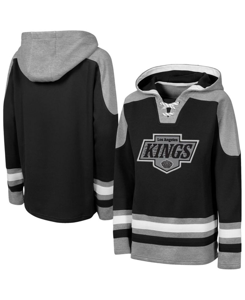 Big Boys and Girls Black Los Angeles Kings Must Have Home V-Neck Hoodie