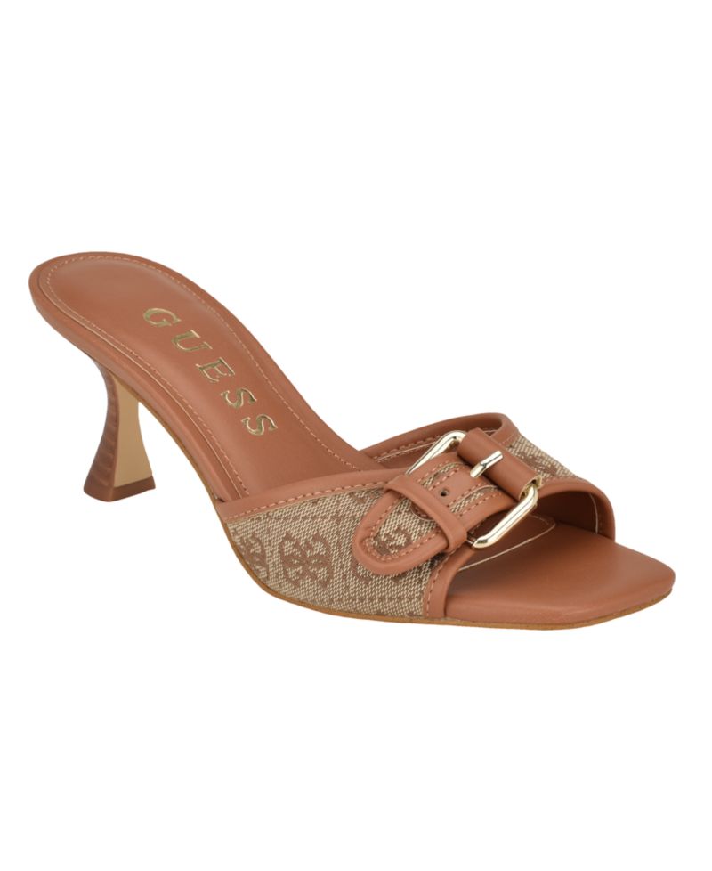 Women's Dista Buckle Kitten Heel Dress Sandals
