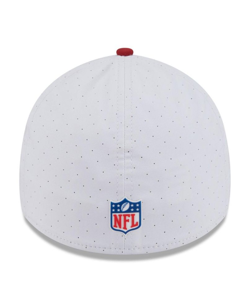 Men's White/Cardinal Arizona Cardinals 2025 NFL Training Camp 39THIRTY Flex Hat