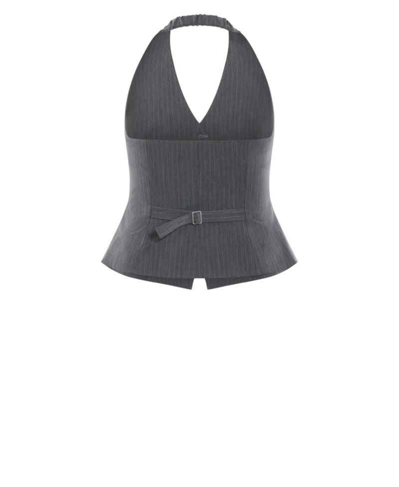 Plus Size Cora Halter Stripe Vest