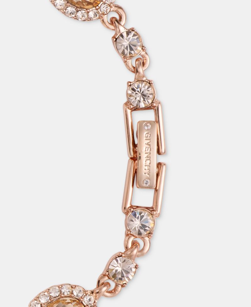 Glass Stone Statement Station Flex Bracelet