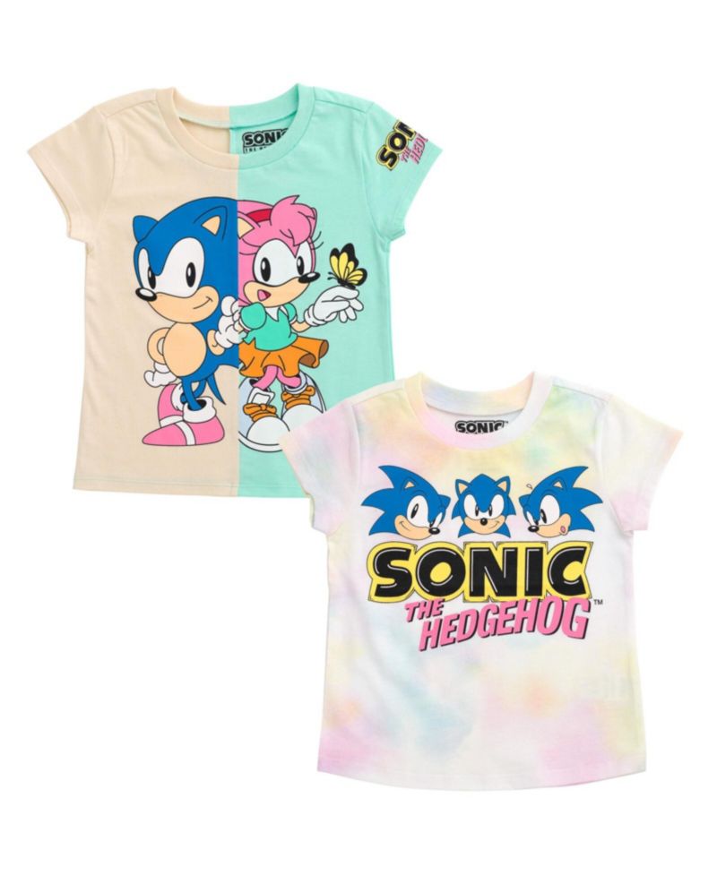 Toddler Girls Sonic the Hedgehog Rosy The Rascal 2 Pack T-Shirts to
