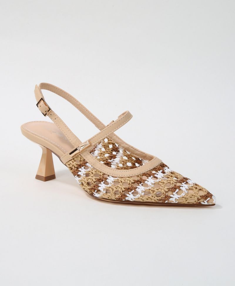 Calloway Woven Slingback Heels