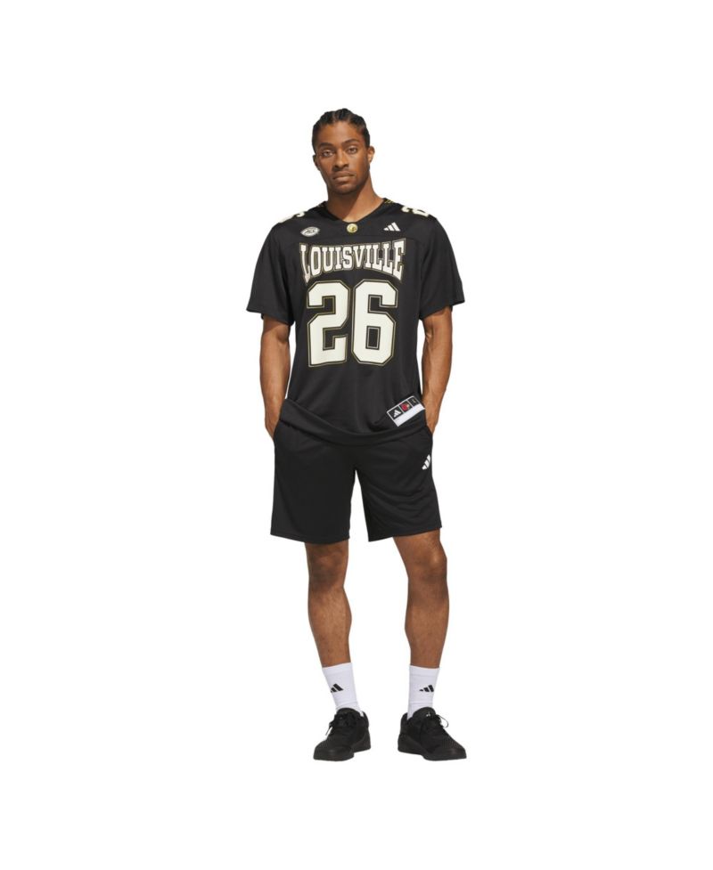 Men's #26 Black Louisville Cardinals For the Ville Premier Strategy Jersey