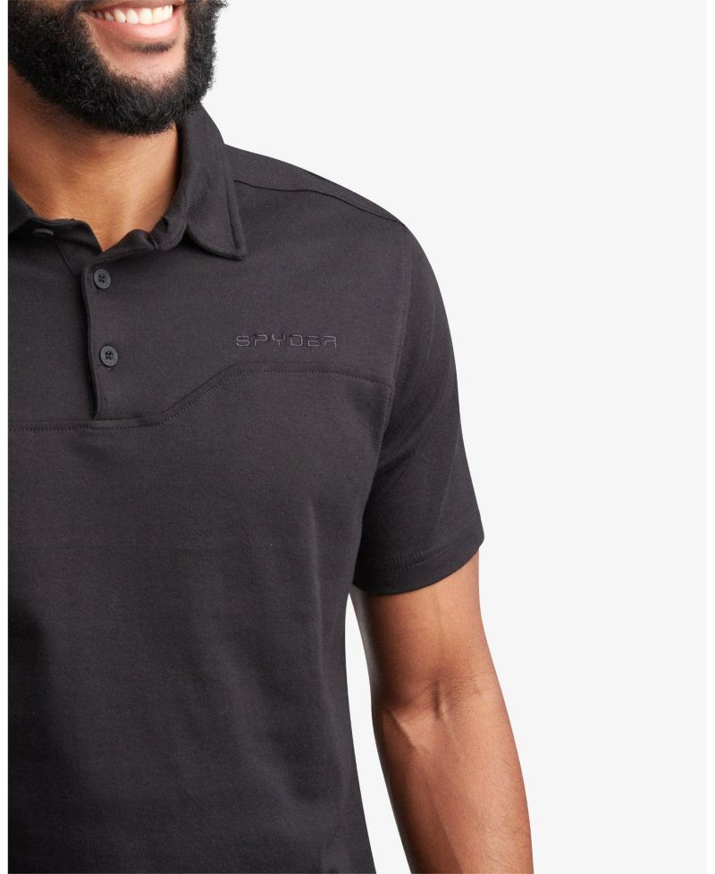 Men's Short-Sleeve Regular-Fit Cotton-Blend Polo Shirt