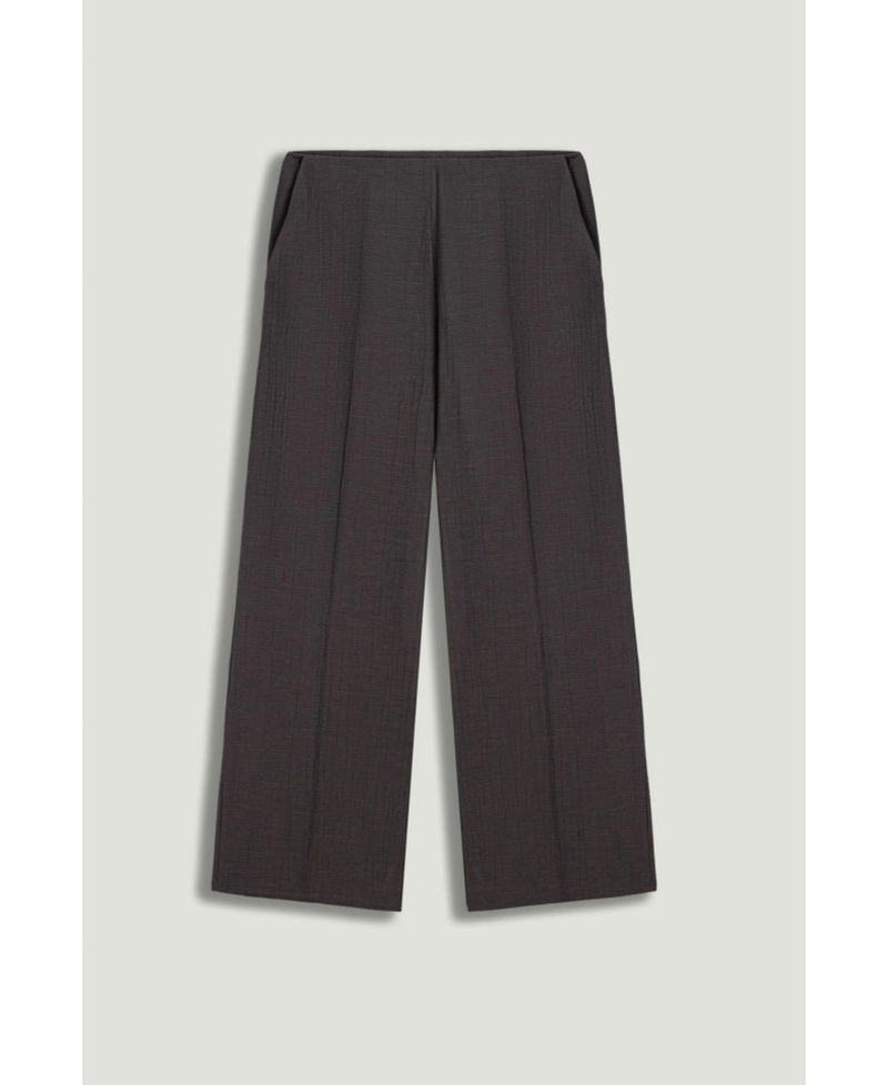 Women's High-Waisted Wide-Leg Pull-On Cotton-Blend Pants