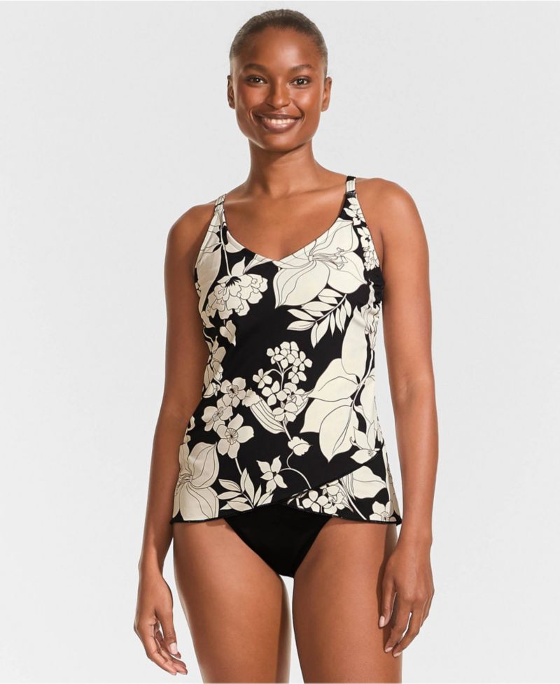 Women's Tulip Hem Tankini Top