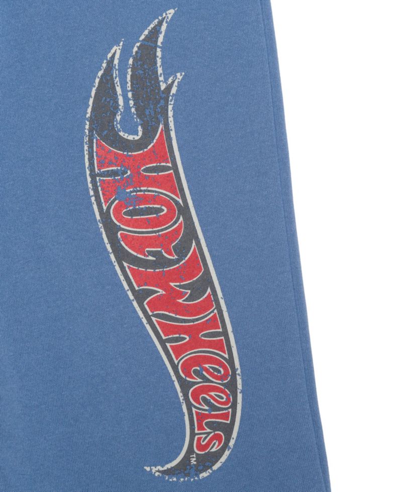 Boys' 12M-5T Hot Wheels Graphic Crewneck Long-Sleeve Sweatshirt and Pants, 2-Piece Set