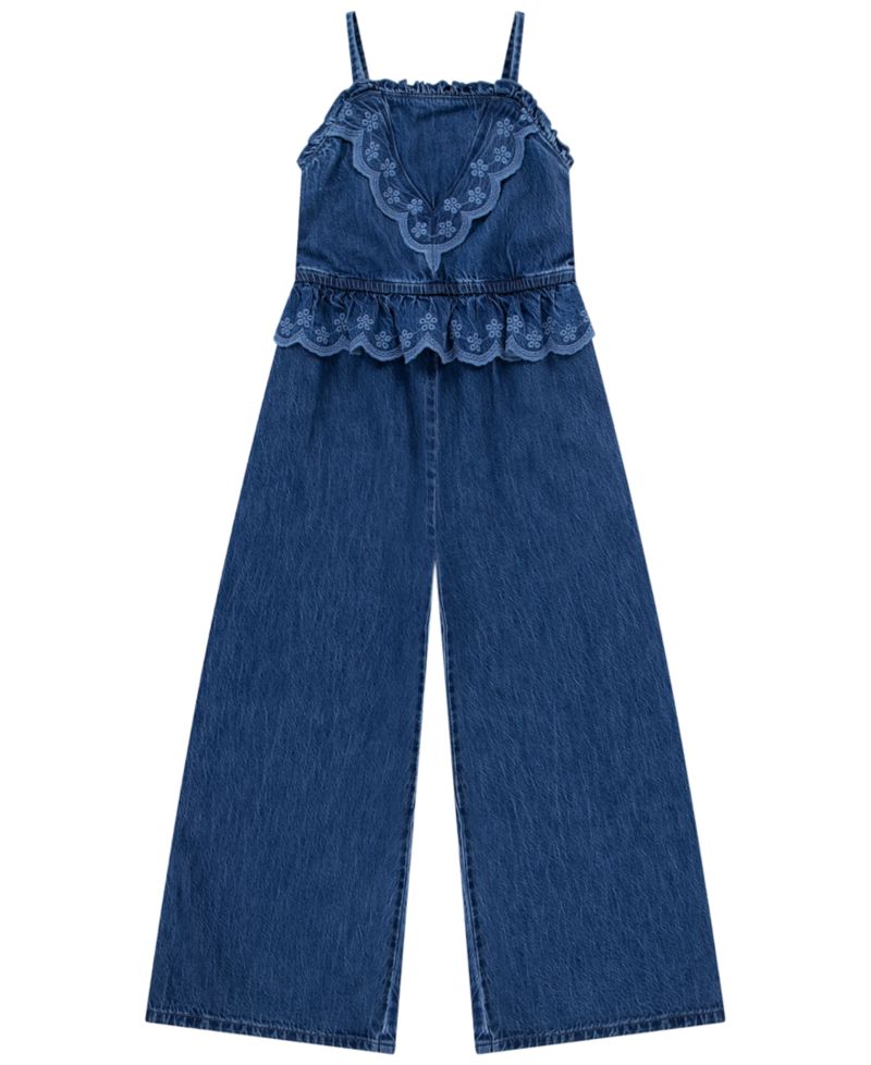 Girls' 5-16 Sleeveless Denim Jumper
