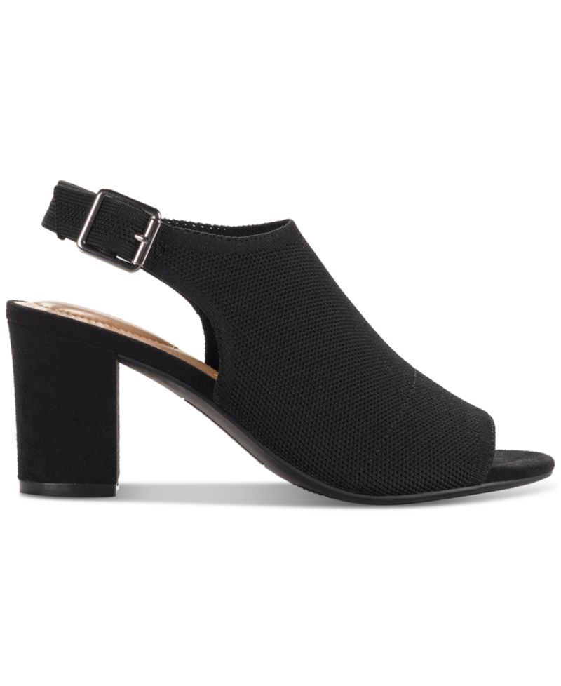 Women's Peyyton Slingback Knit Dress Block Heel Shooties