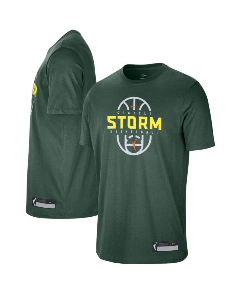 Men's and Women's Green Seattle Storm 2026 On-Court Authentic Practice Premium T-Shirt