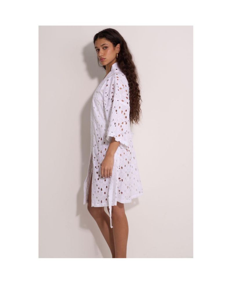 Women's Coastal Lace Robe Cover-Up
