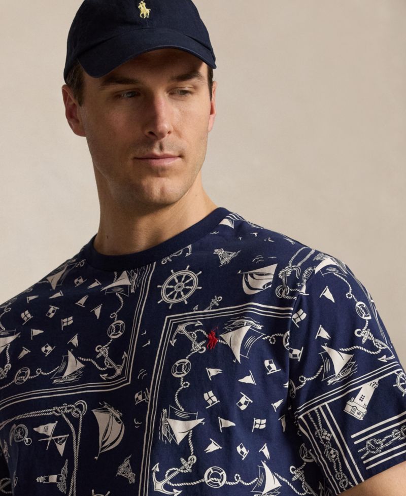 Men's Big & Tall Print Bandanna Jersey T-Shirt