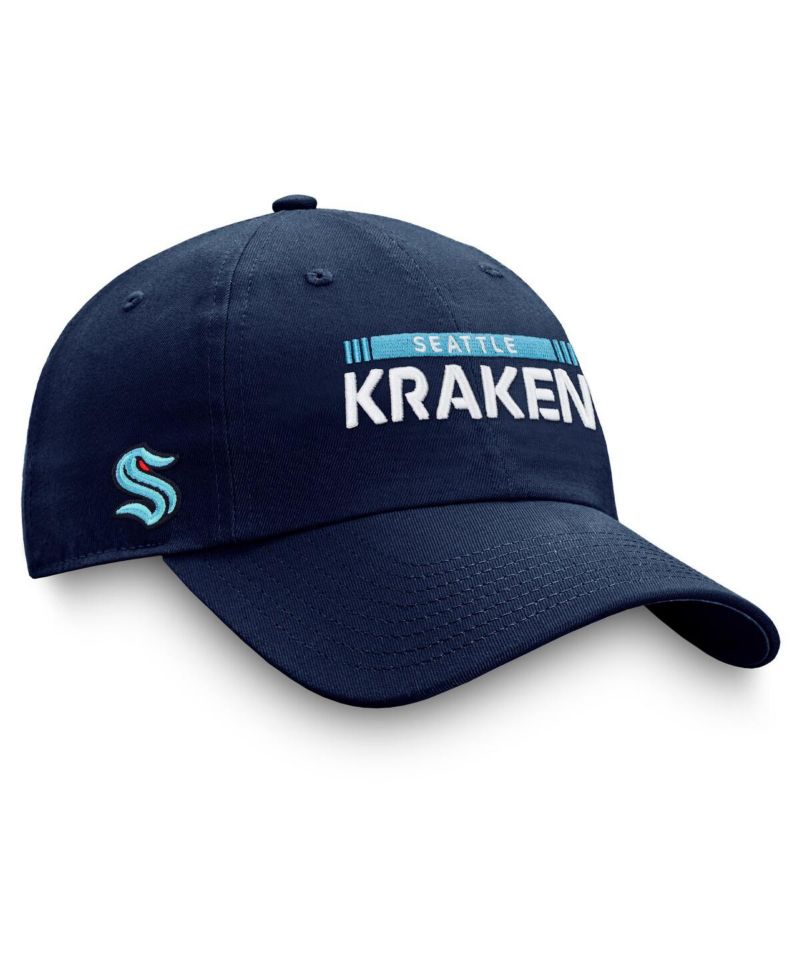 Men's Deep Sea Blue Seattle Kraken Authentic Pro Rink Adjustable Hat