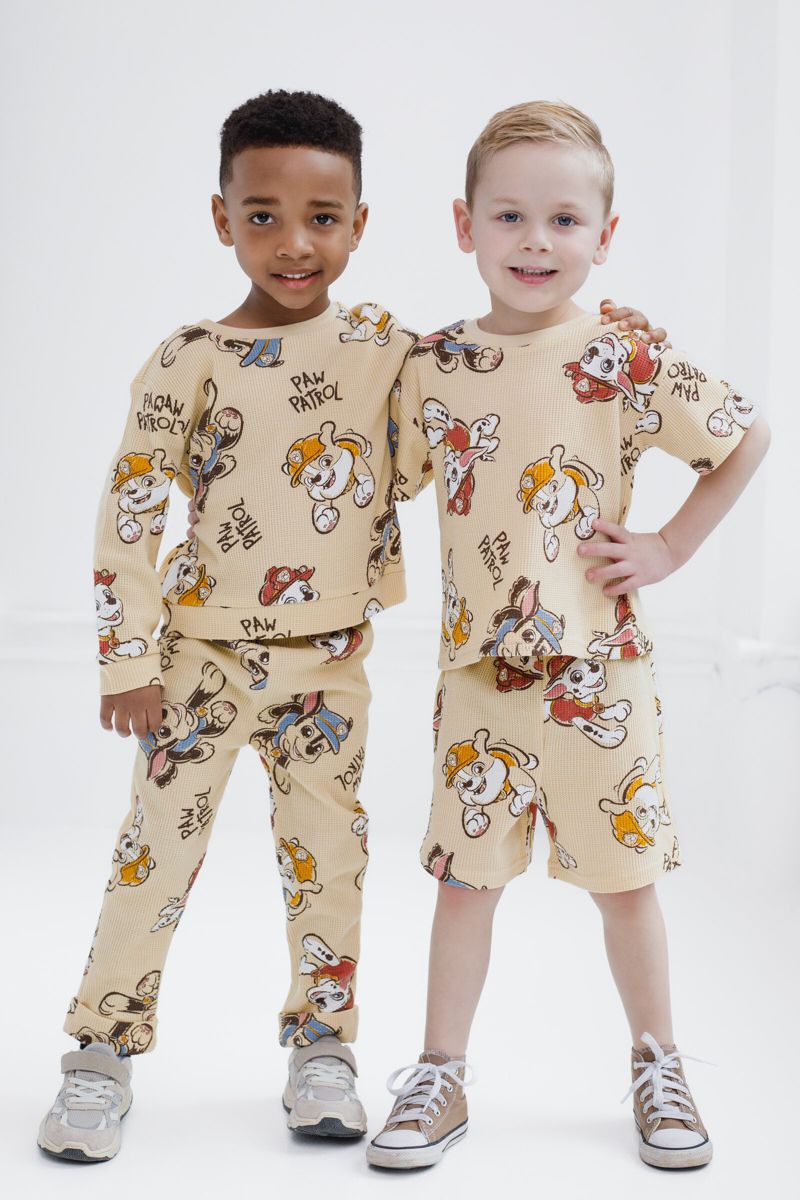 Little Boys Loungewear 2-Piece Sweatshirt and Waffle Pants Set